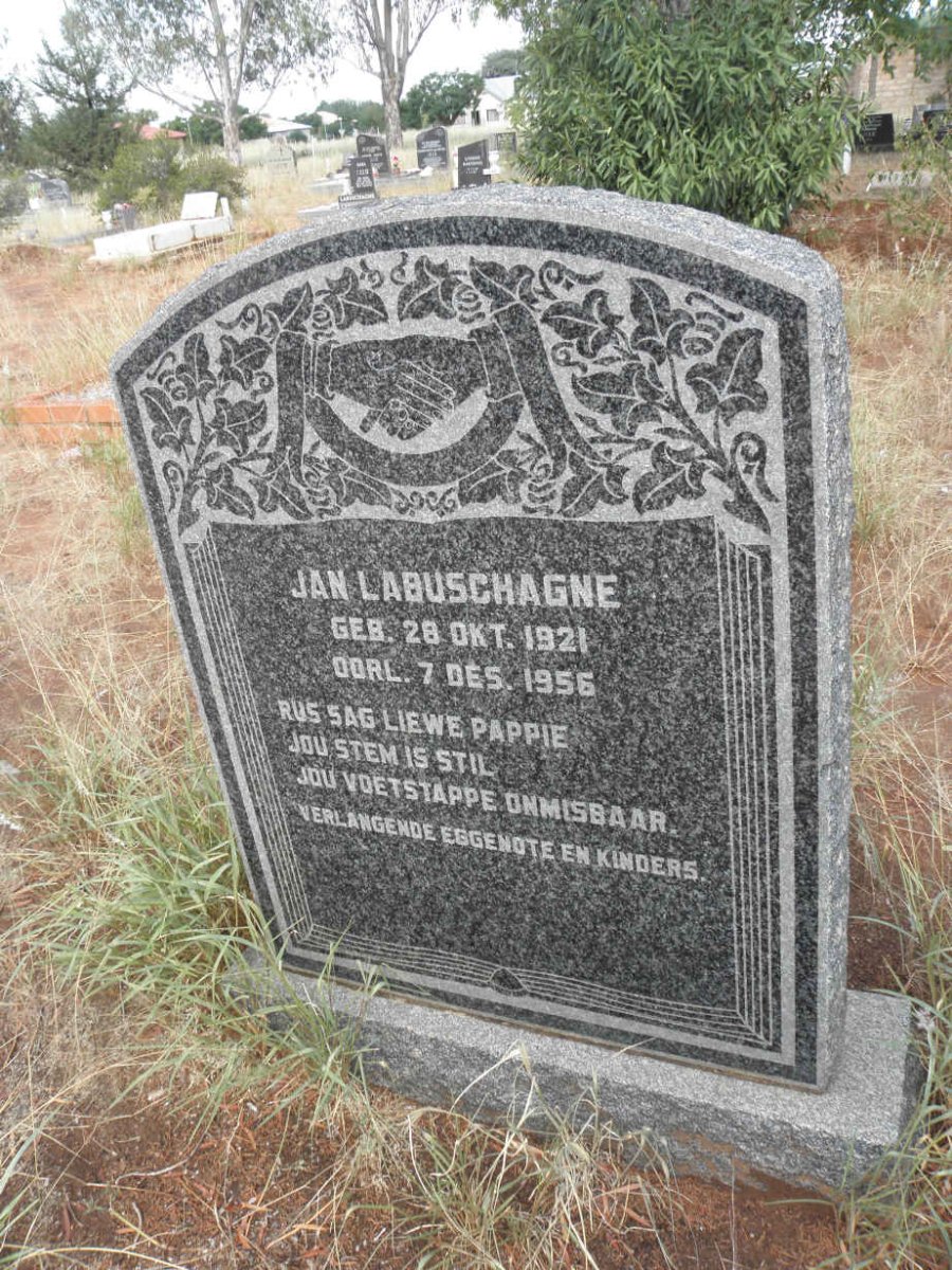 LABUSCHAGNE Jan 1921-1956