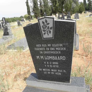 LOMBAARD M.M. 1899-1979