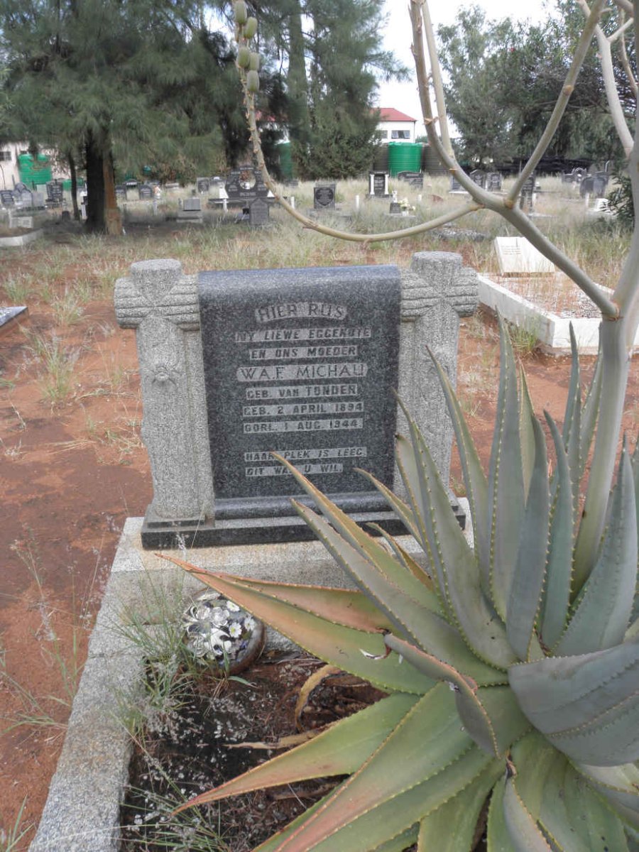 MICHAU W.A.E. nee van TONDER 1894-1944