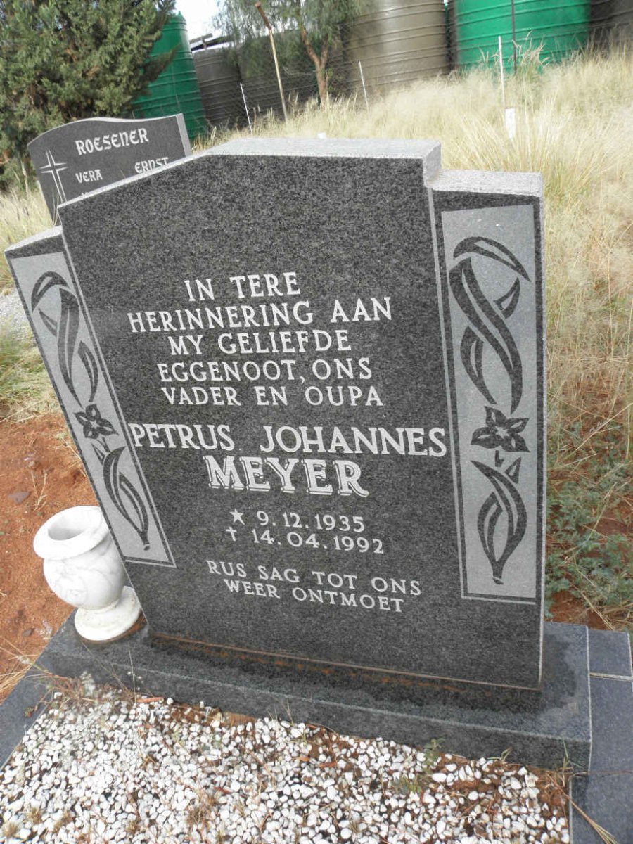 MEYER Petrus Johannes 1935-1992