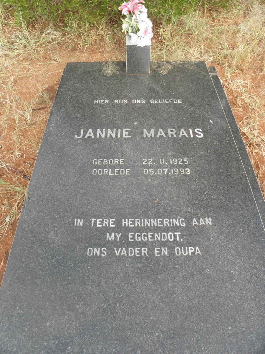 MARAIS Jannie 1925-1993