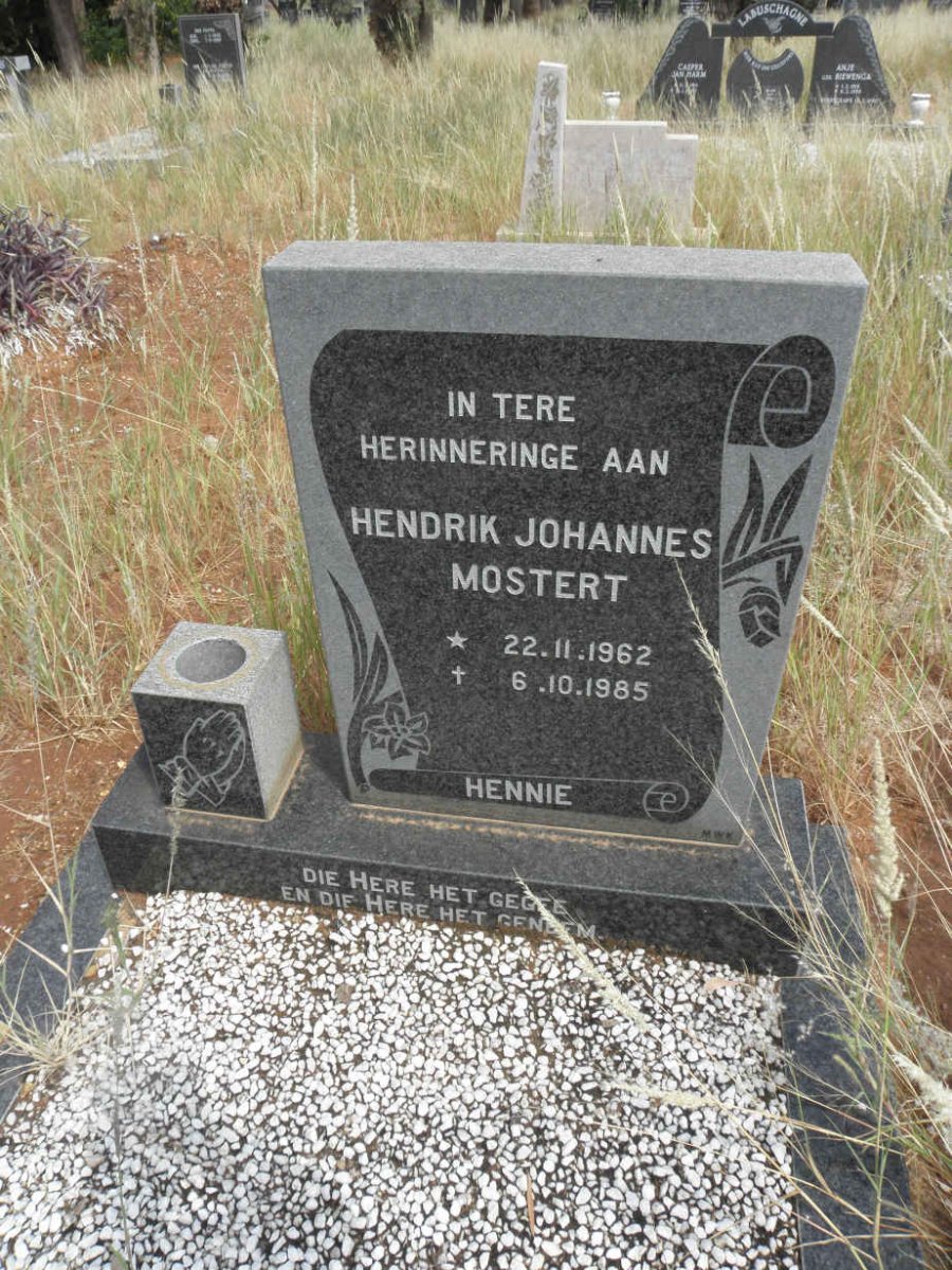 MOSTERT Hendrik Johannes 1962-1985