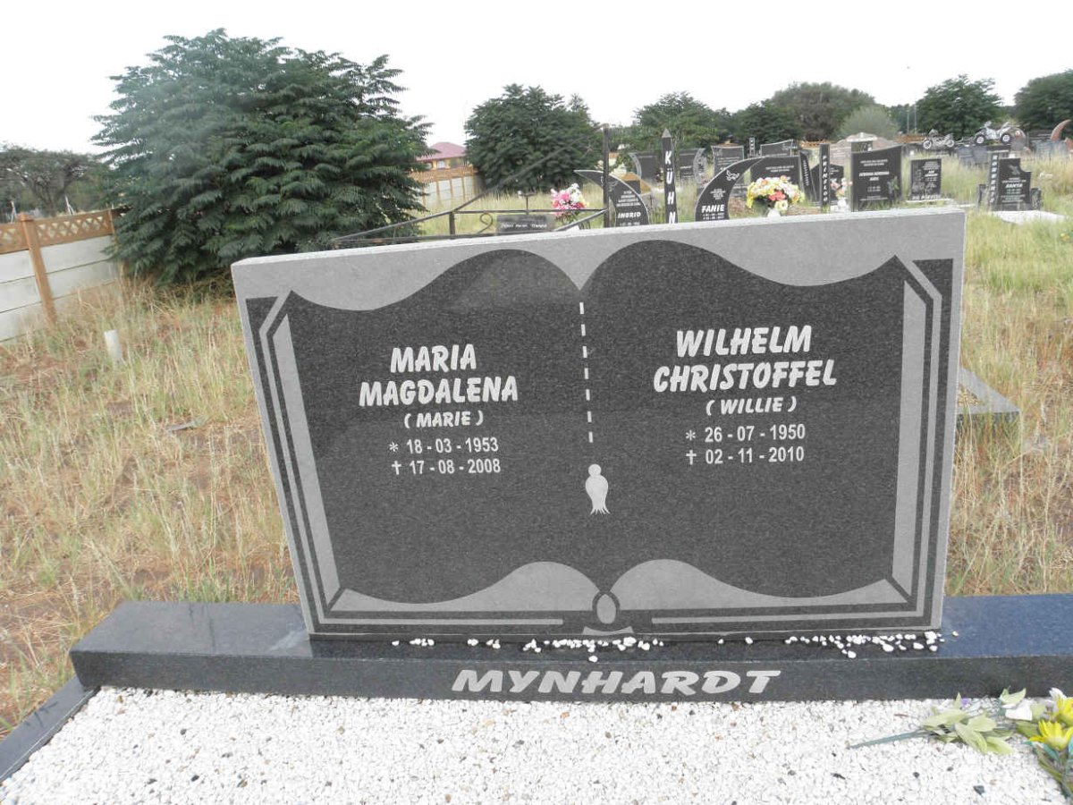 MYNHARDT Wilhelm Christoffel 1950-2010 &amp; Maria Magdalena 1953-2008