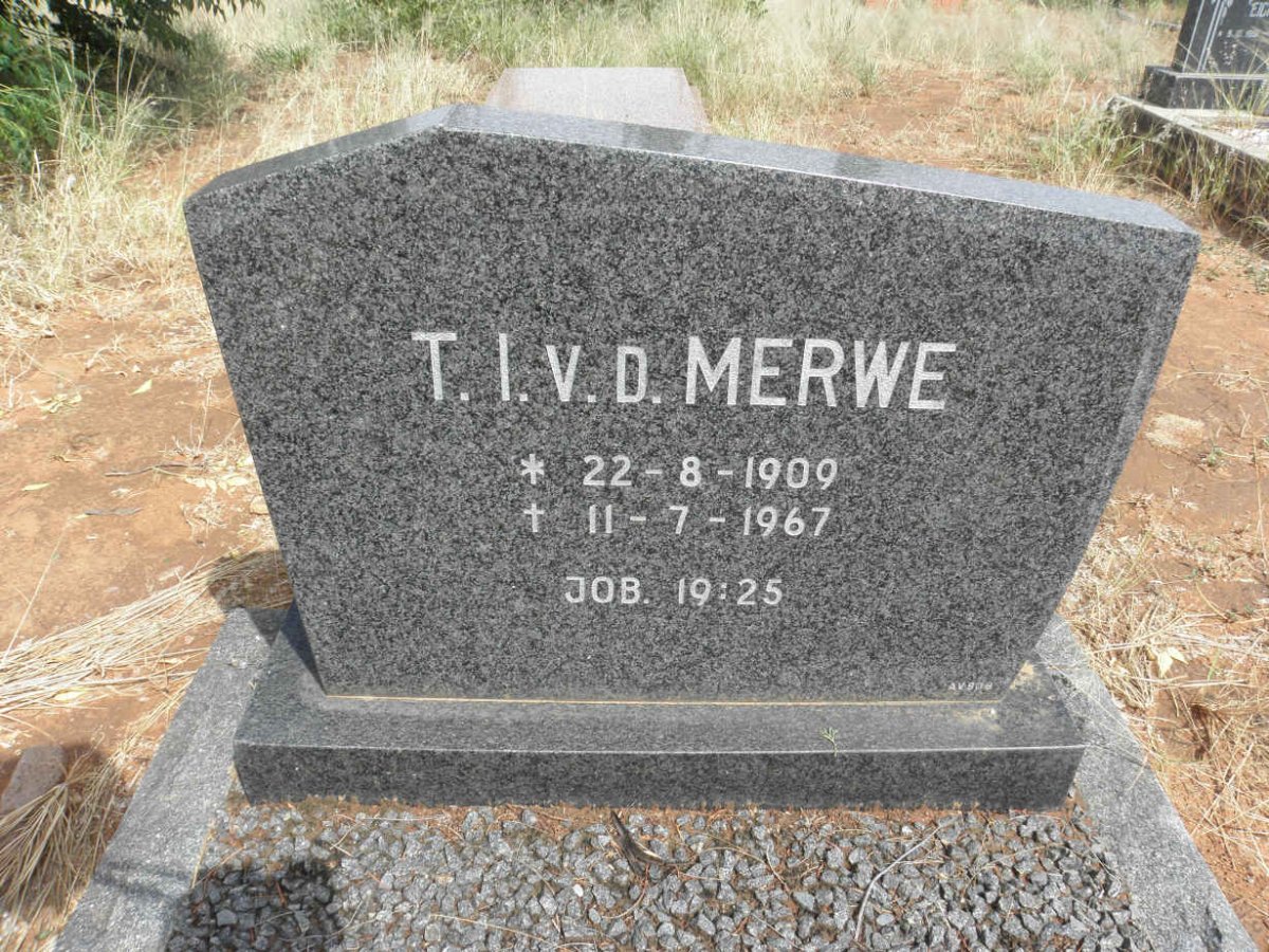 MERWE T.I., v.d. 1909-1967