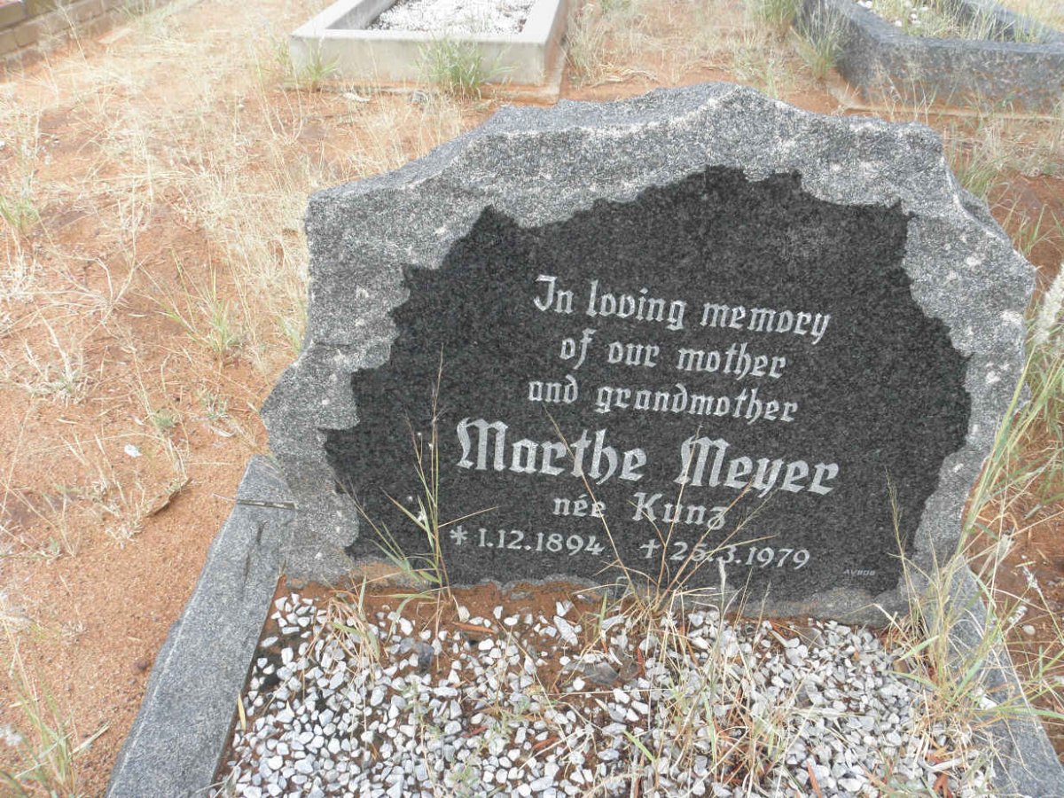 MEYER Marthe nee KUNZ 1894-1979