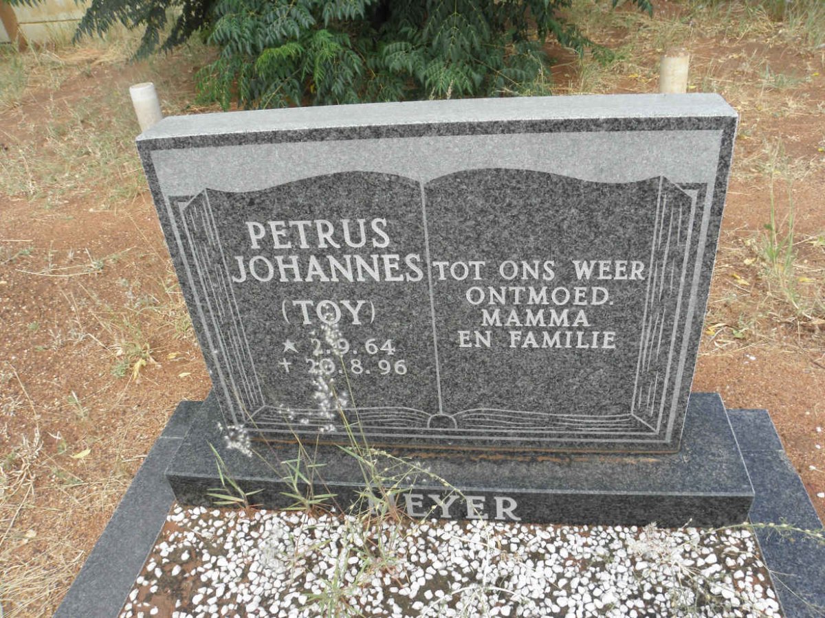 MEYER Petrus Johannes 1964-1996