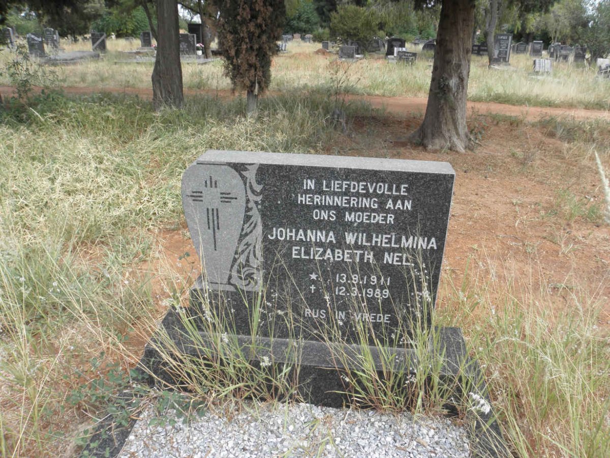NEL Johanna Wilhelmina Elizabeth 1911-1989