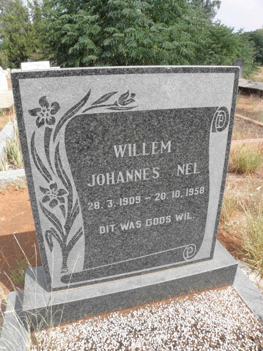 NEL Willem Johannes 1909-1958
