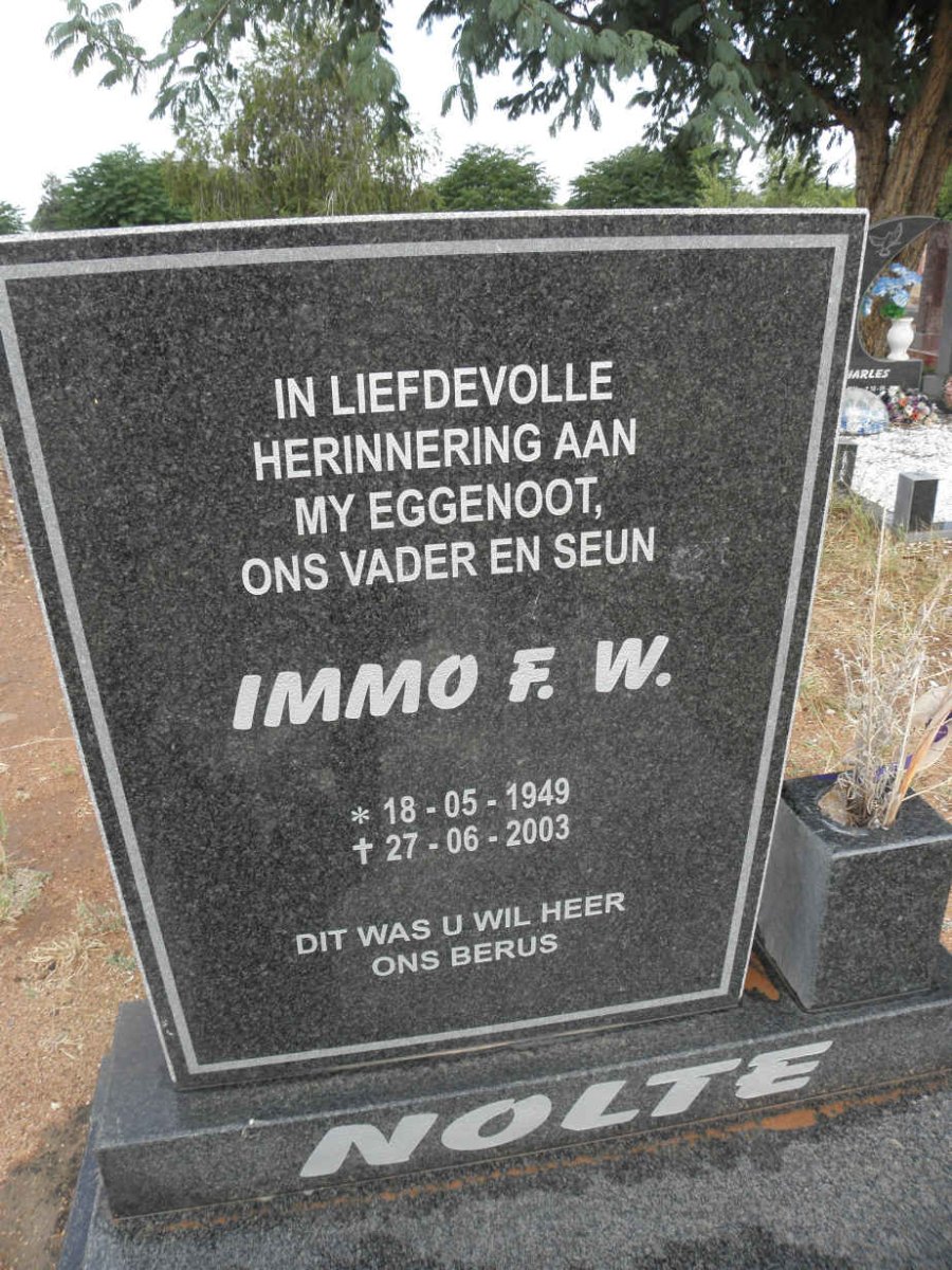 NOLTE Immo F.W. 1949-2003