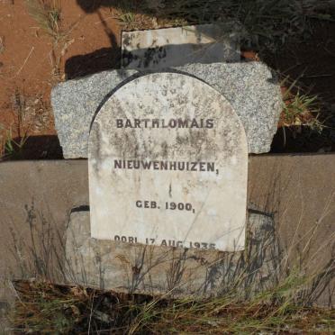 NIEUWENHUIZEN Barthlomais 1900-1935