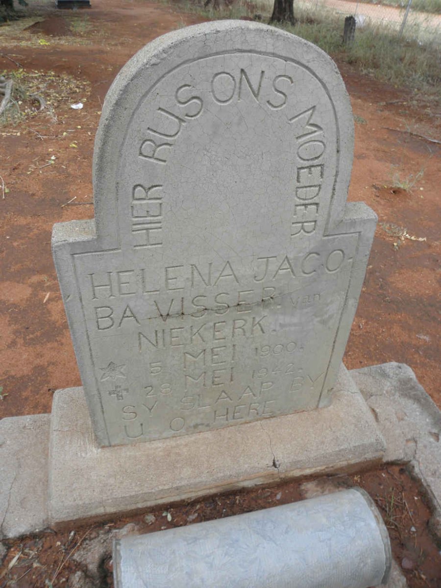 NIEKERK Helena Jacoba Visser, van 1900-1942