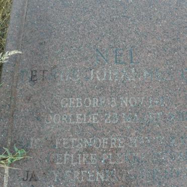 NEL Petrus Johannes 1938-2010