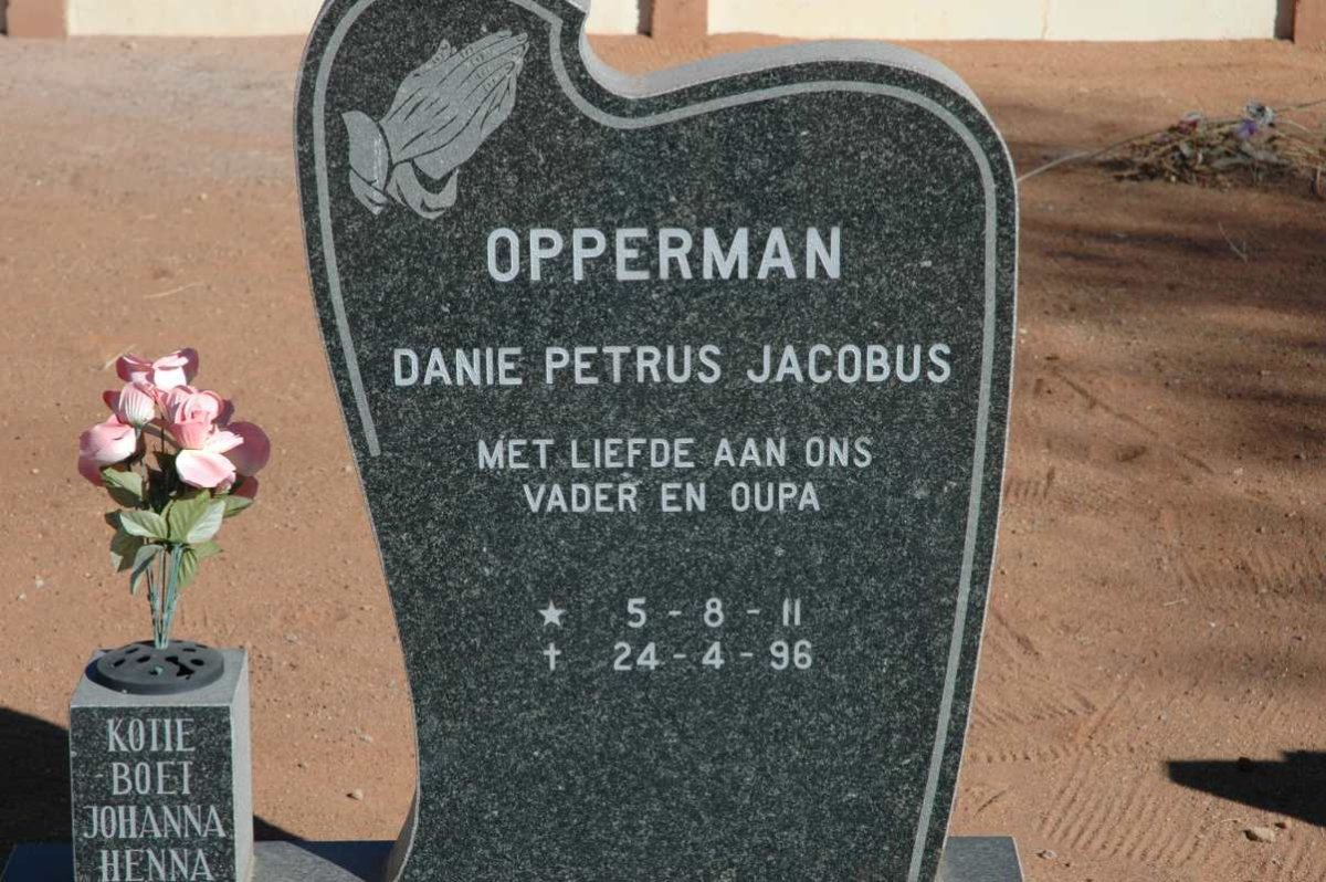 OPPERMAN Danie Petrus Jacobus 1911-1996