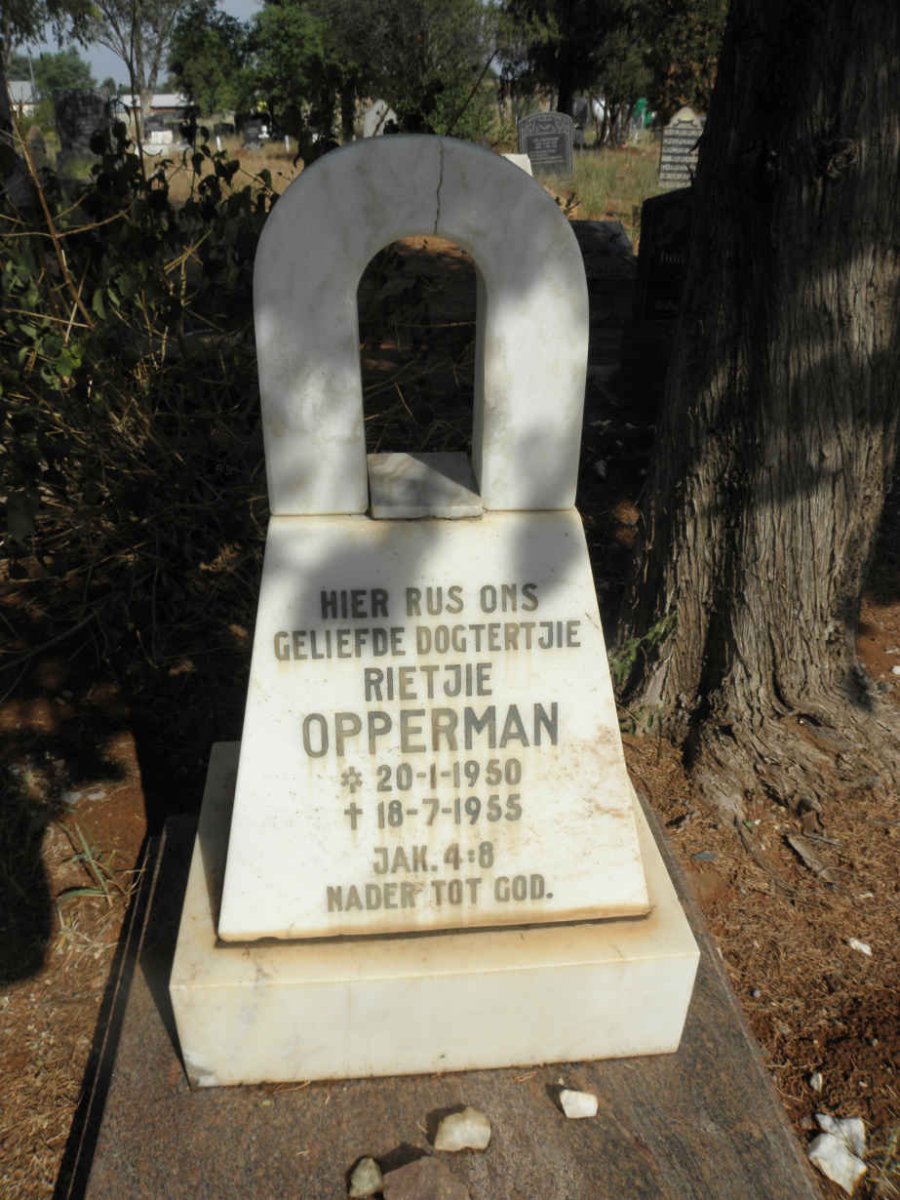 OPPERMAN Rietjie 1950-1955