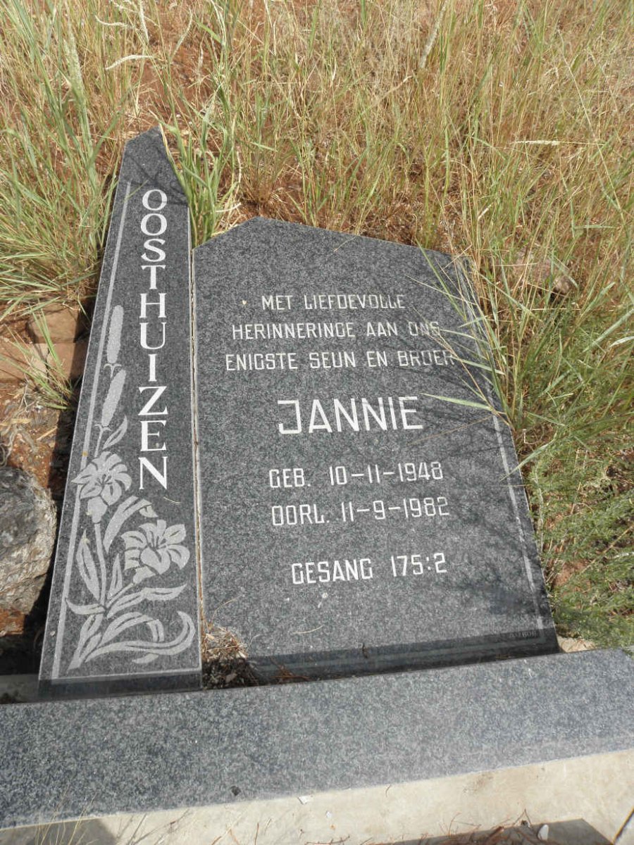 OOSTHUIZEN Jannie 1948-1982