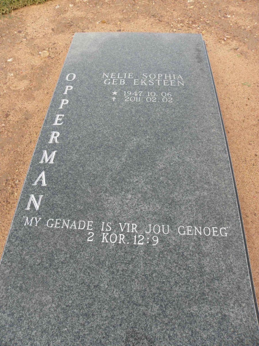 OPPERMAN Nelie Sophia nee EKSTEEN 1947-2011