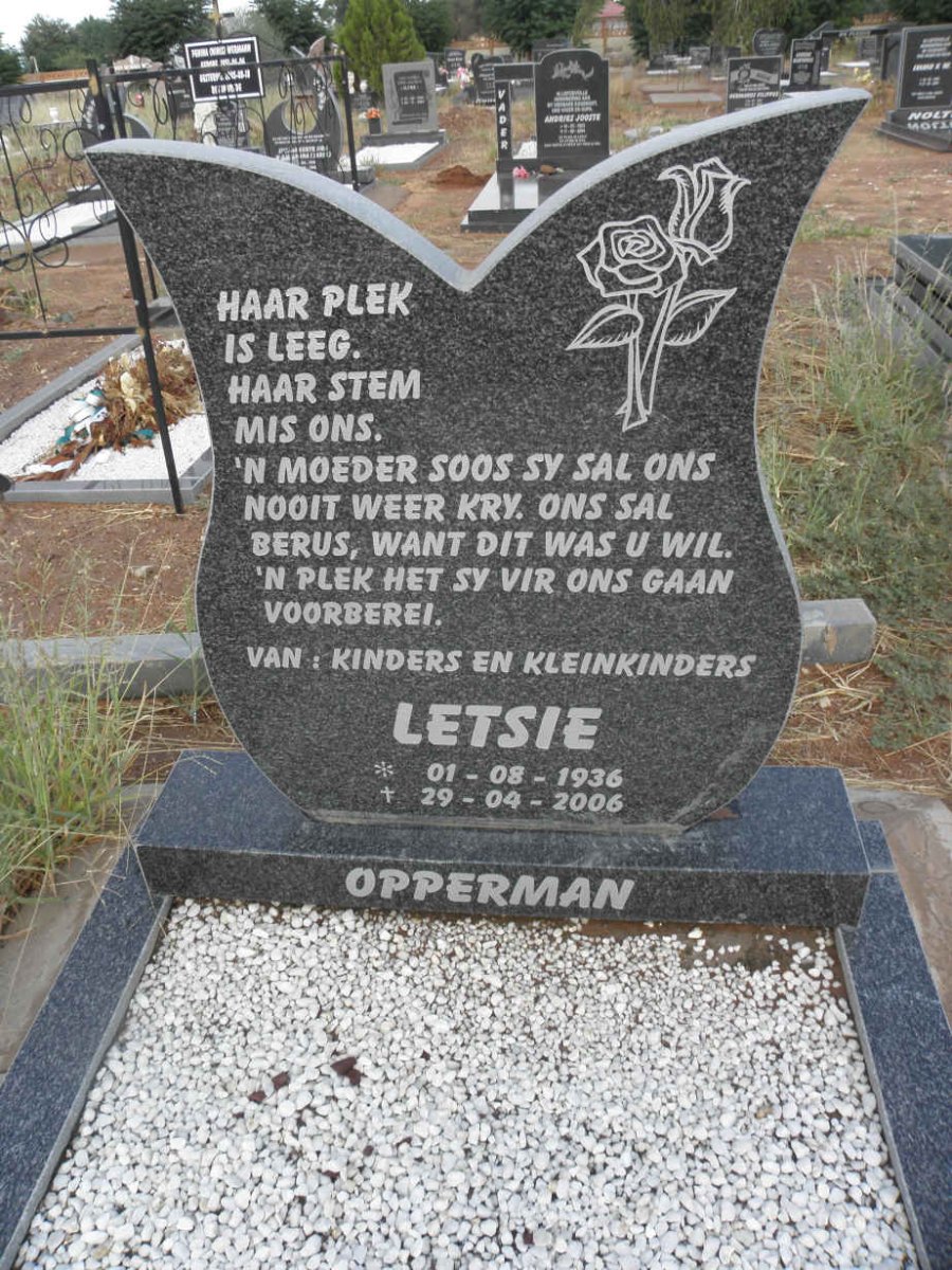 OPPERMAN Letsie 1936-2006