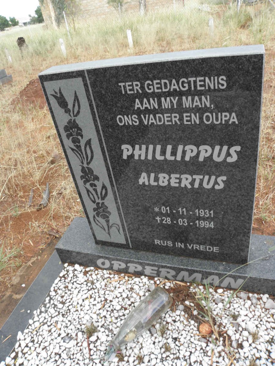 OPPERMAN Phillippus Albertus 1931-1994