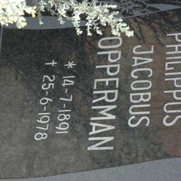 OPPERMAN Philippus Jacobus 1891-1978