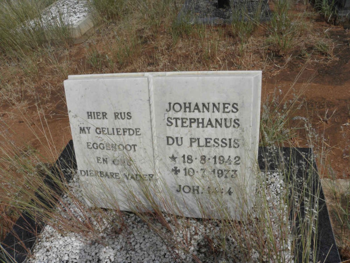 PLESSIS Johannes Stephanus, du 1942-1973