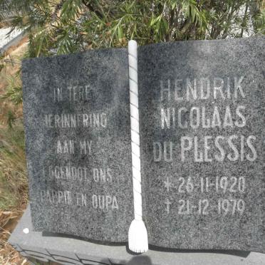 PLESSIS Hendrik Nicolaas, du 1920-1979