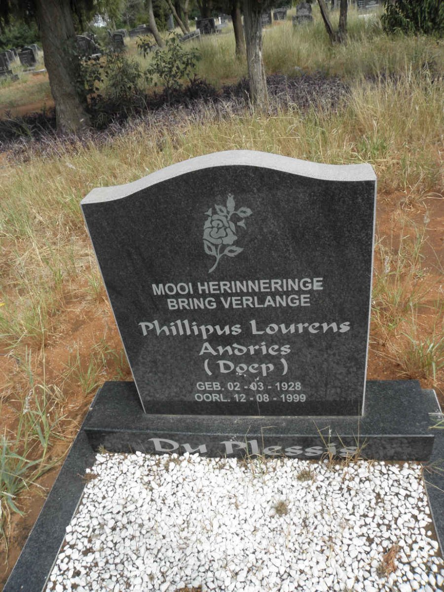 PLESSIS Phillipus Lourens Andries, du 1928-1999