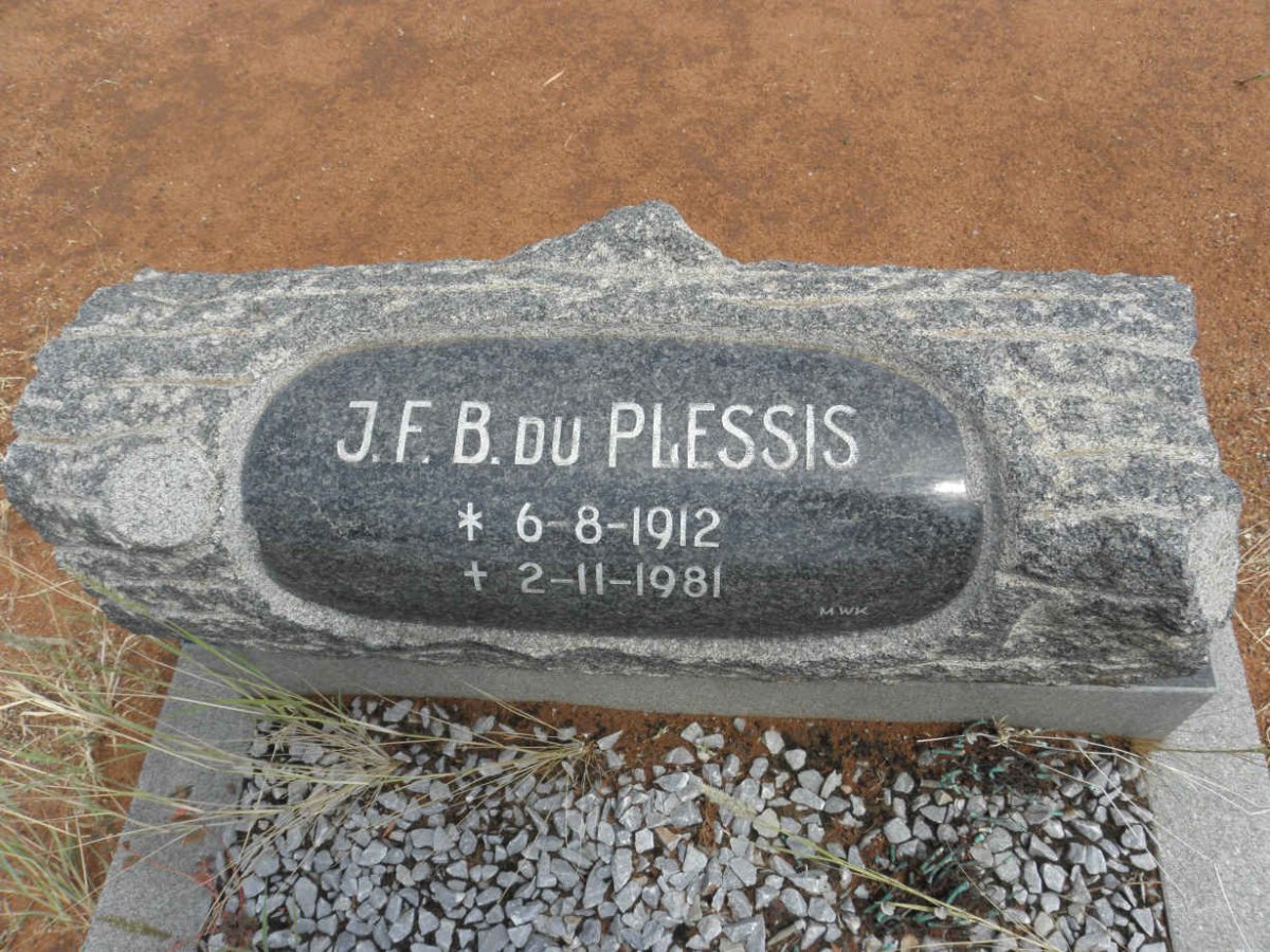 PLESSIS J.F.B., du 1912-1981