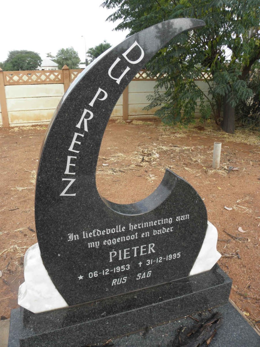 PREEZ Pieter, du 1953-1995