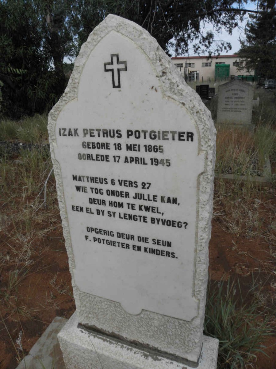 POTGIETER Izak Petrus 1865-1945