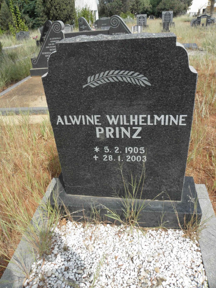 PRINZ Alwine Wilhelmine 1905-2003