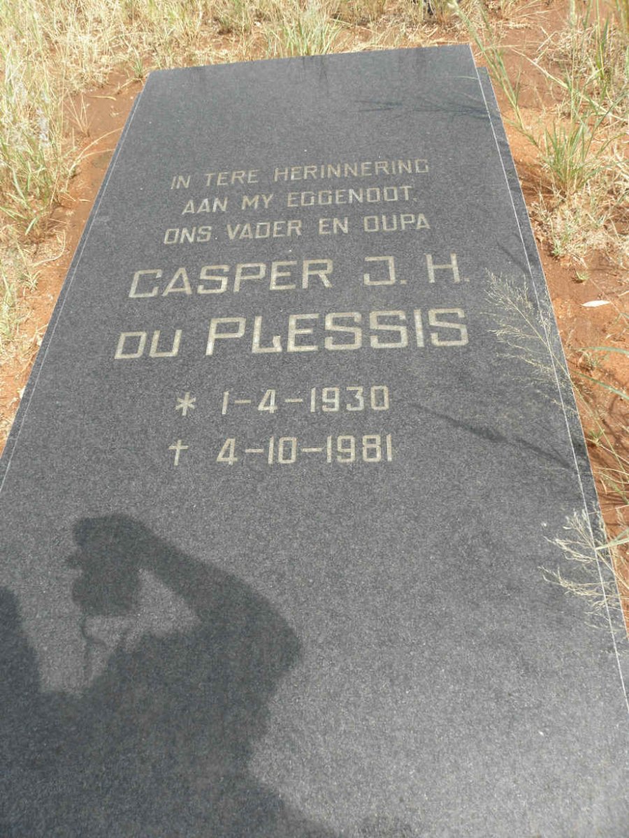 PLESSIS Casper J.H., du 1930-1981