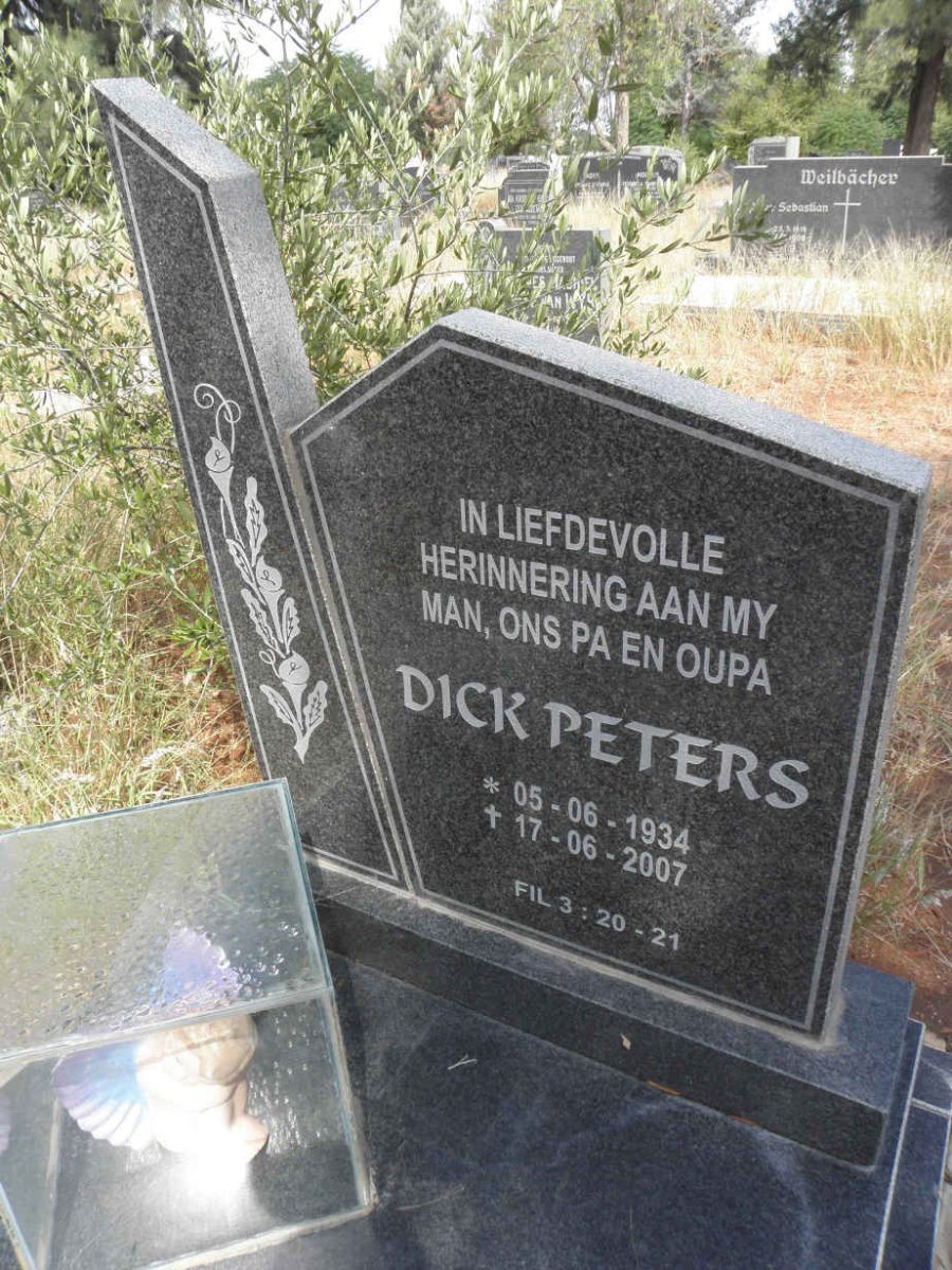 PETERS Dick 1934-2007
