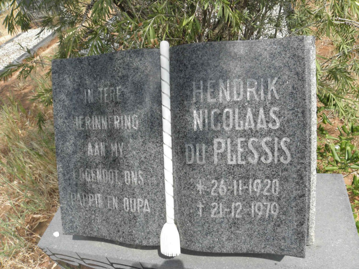 PLESSIS Hendrik Nicolaas, du 1920-1979