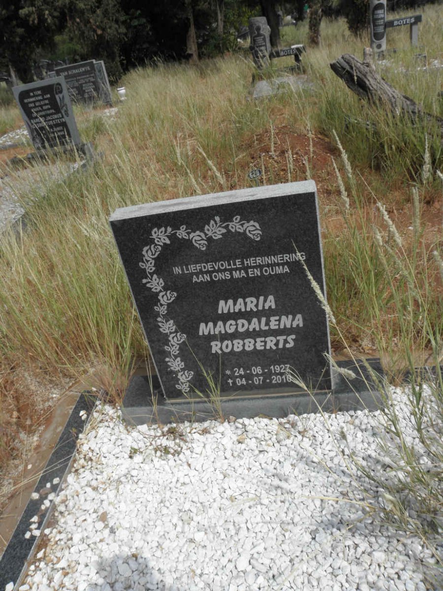 ROBBERTS Maria Magdalena 1927-2010