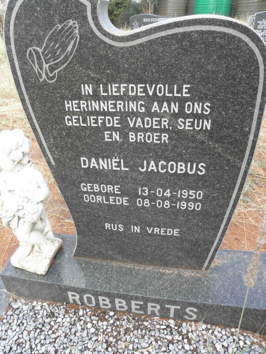 ROBBERTS Daniel Jacobus 1950-1990