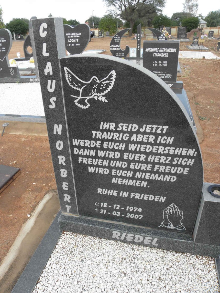 RIEDEL Claus Norbert 1974-2007