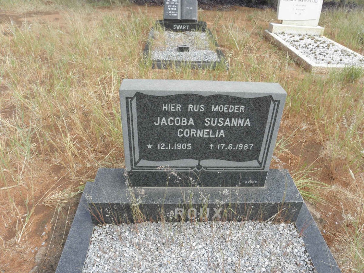 ROUX Jacoba Susanna Cornelia 1905-1987