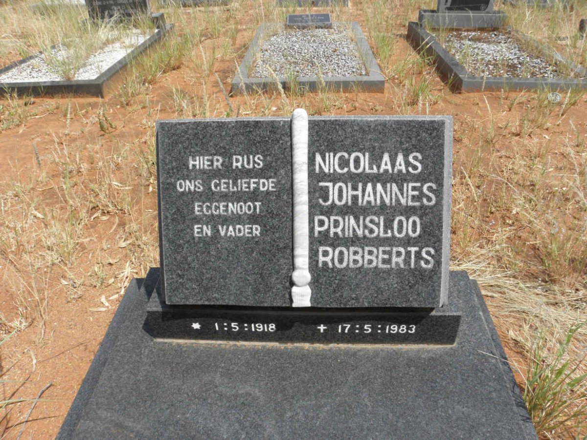 ROBBERTS Nicolaas Johannes Prinsloo 1918-1983