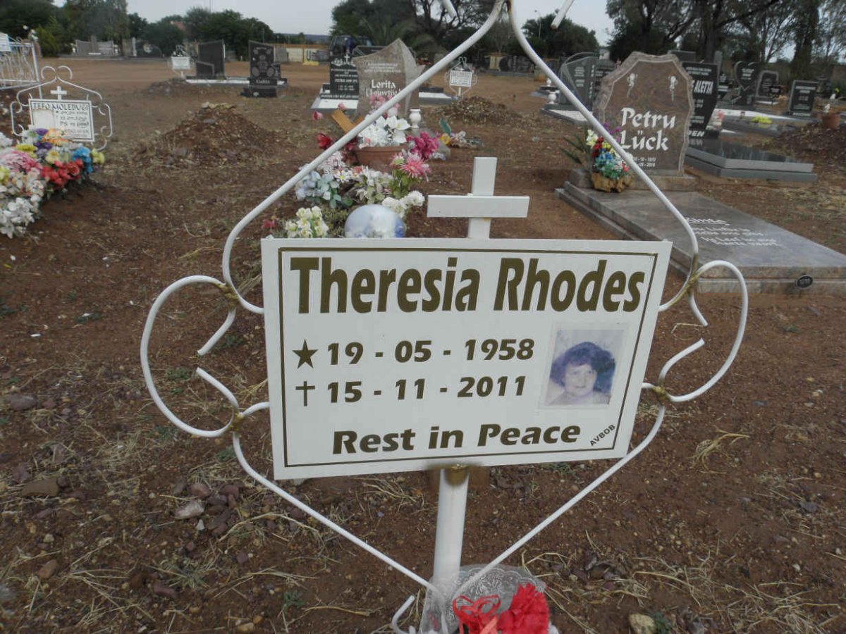 RHODES Theresia 1948-2011