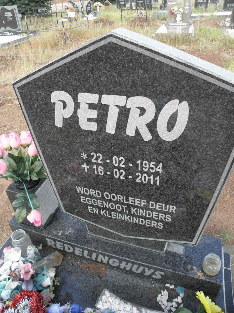 REDELINGHUYS Petro 1954-2011