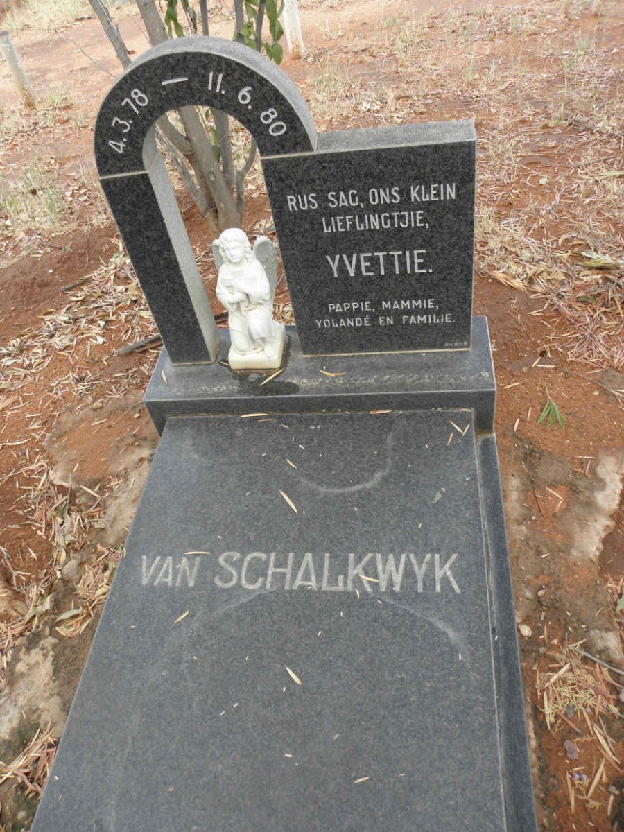 SCHALKWYK Yvettie, van 1978-1980