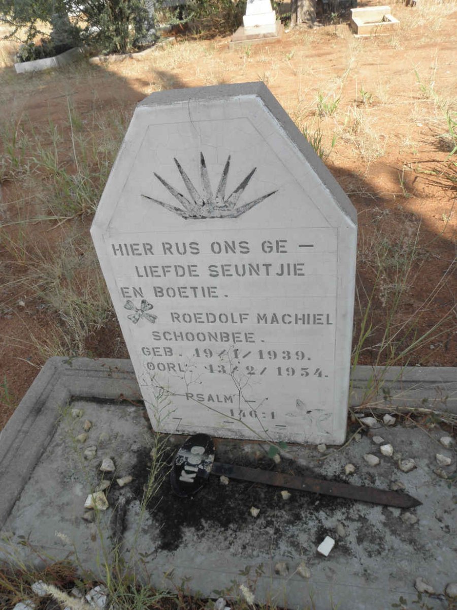 SCHOONBEE Roedolf Machiel 1939-1954