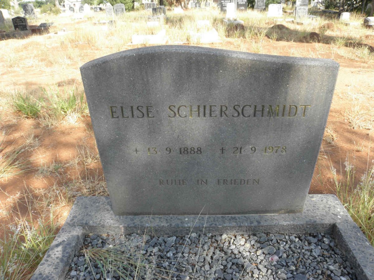 SCHIERSCHMIDT Elise 1888-1978