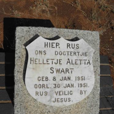 SWART Helletje Aletta 1951-1951
