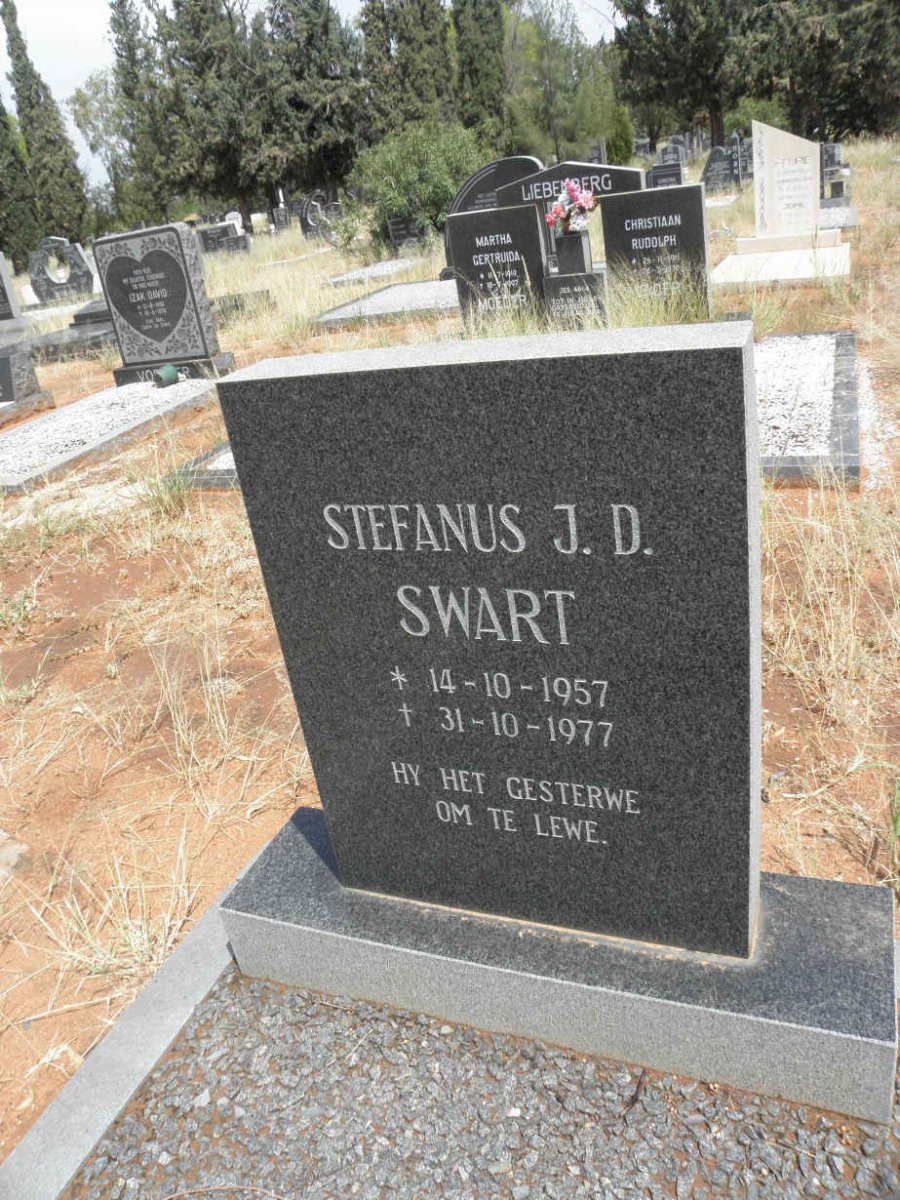 SWART Stefanus J.D. 1957-1977