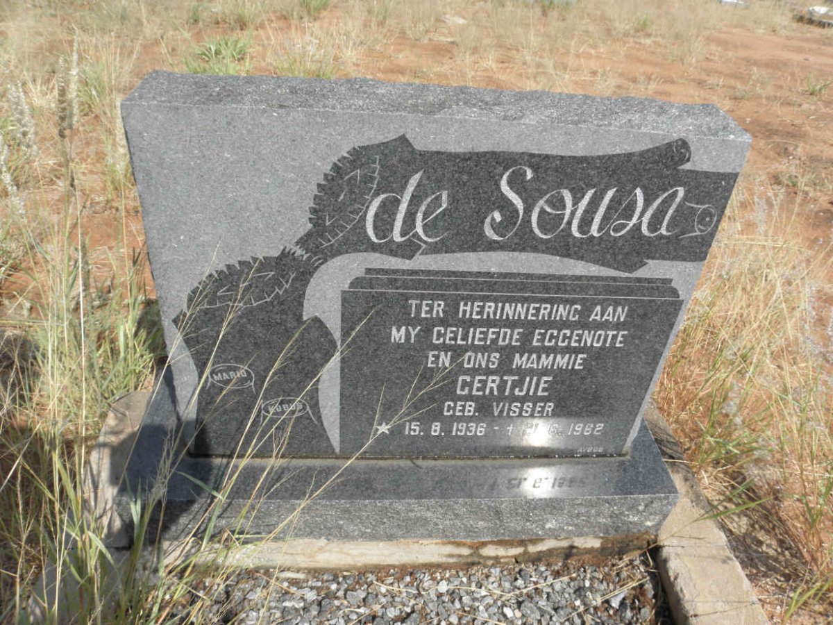 SOUSA Gertjie, de nee VISSER 1936-1962