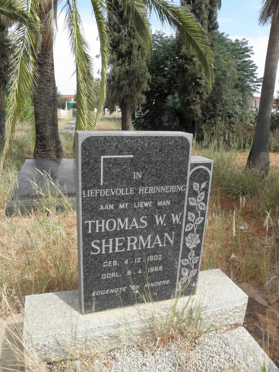 SHERMAN Thomas W.W. 1902-1965
