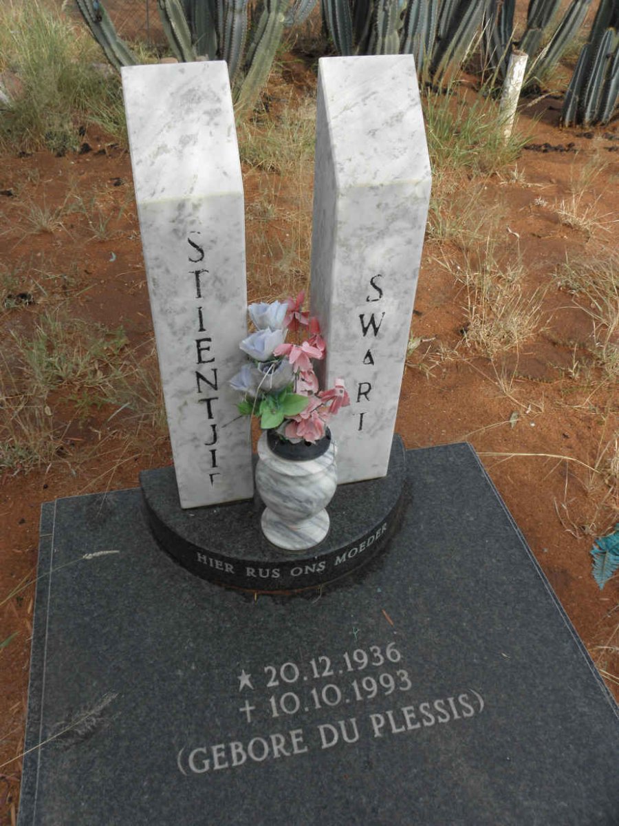 SWART Stientjie nee du PLESSIS 1936-1993