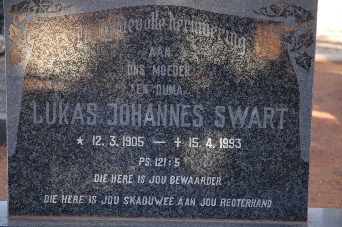 SWART Lukas Johannes 1905-1993