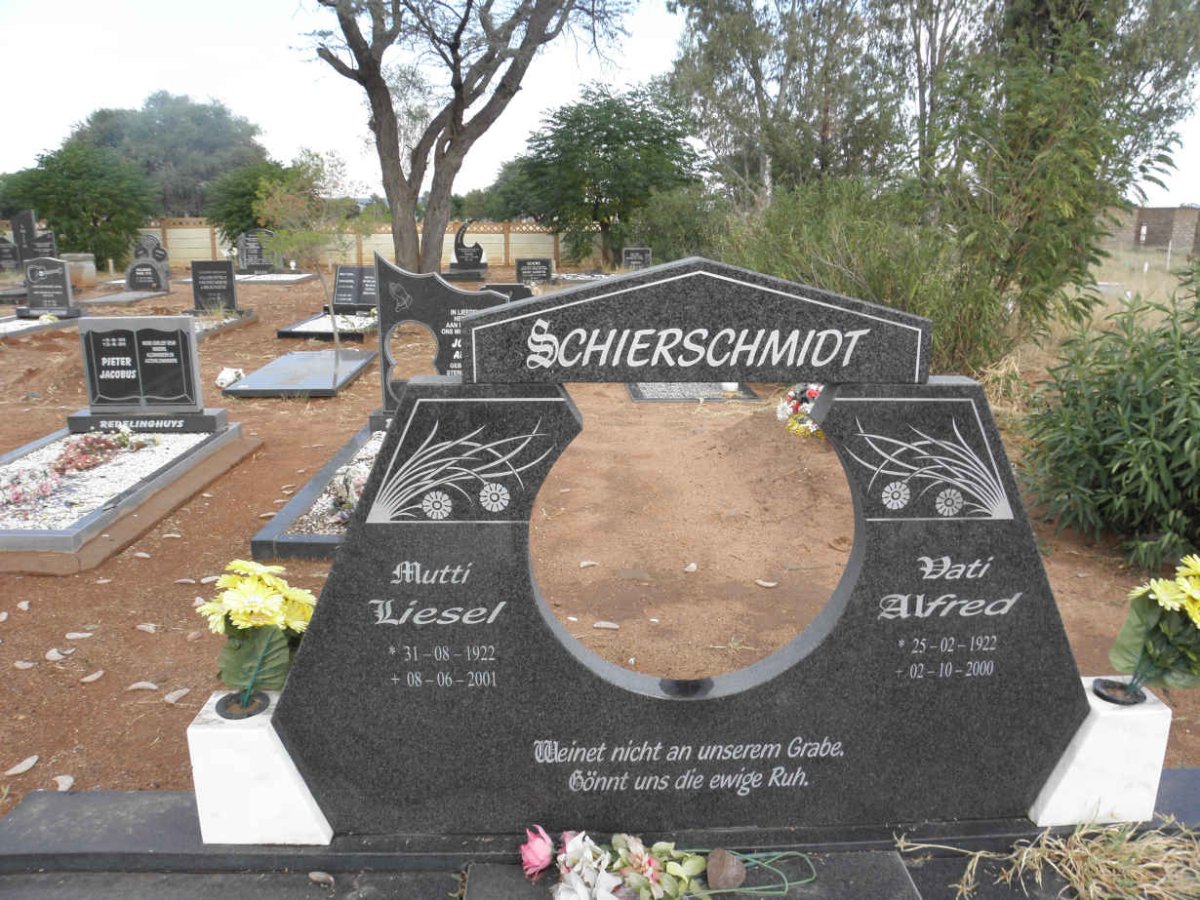 SCHIERSCHMIDT Alfred 1922-2000 &amp; Liesel 1922-2001